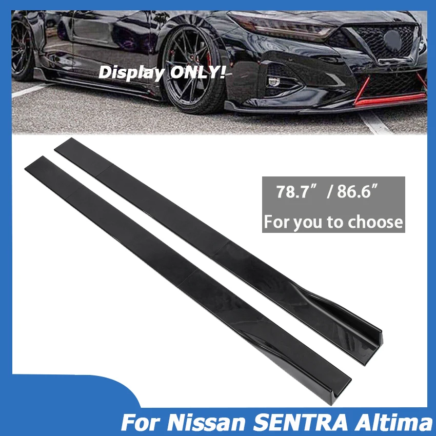 

78.7" 86.6" For Nissan SENTRA Altima Maxima 300Z 350Z 370Z Side Skirt Universal Extension Splitter Apron Splitter Winglet Cover