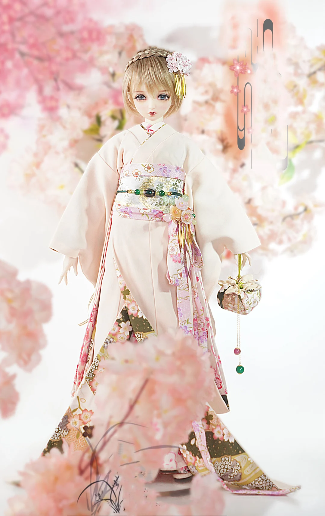 1/6 1/4 1/3 Ancient Costume BJD Clothes Furisode Kimono Outfit For YOSD MSD SD13 Big Girl SSDF ID75 Uncle Doll Accessories C2186