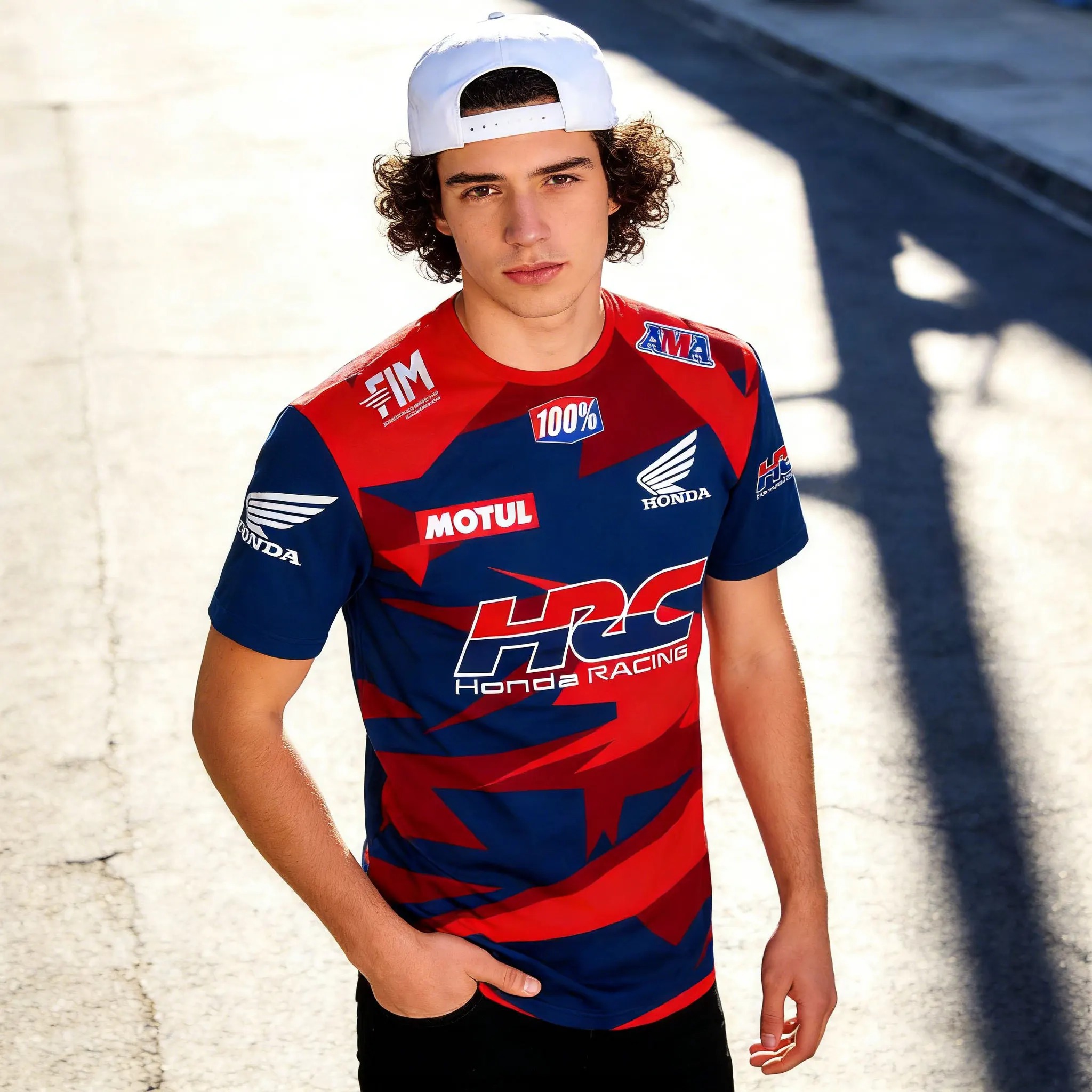 

Honda Men T Shirt Summer Racing Team Uniform Short Sleeved Quick Drying Breathable Sports Fitness Daily Casual Trend Fashion