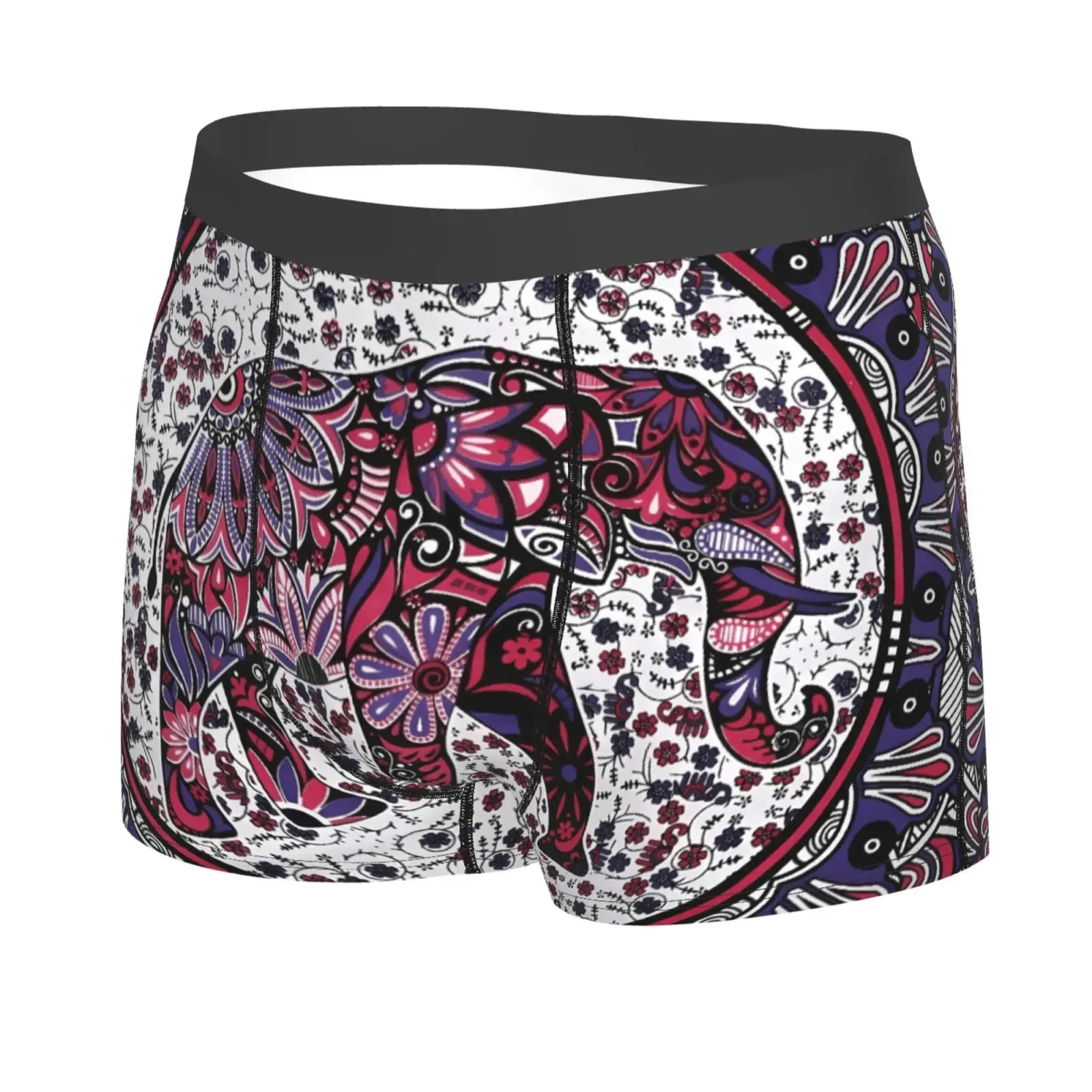 Bohemian Elephant Mandala Men's Underwear Healthy Soft Comfortable High-Quality Men Briefs Stylish Trendy Casual Sports Panties