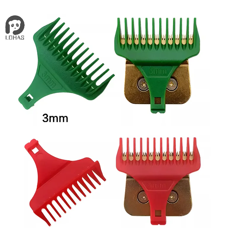 6/8 unidades para pente de limite de aparador de cabelo profissional de 1/2/3/6/9 mm ♥ Guardas universais para cabeleireiro, guia de corte de cabelo, acessórios para barbeiro
