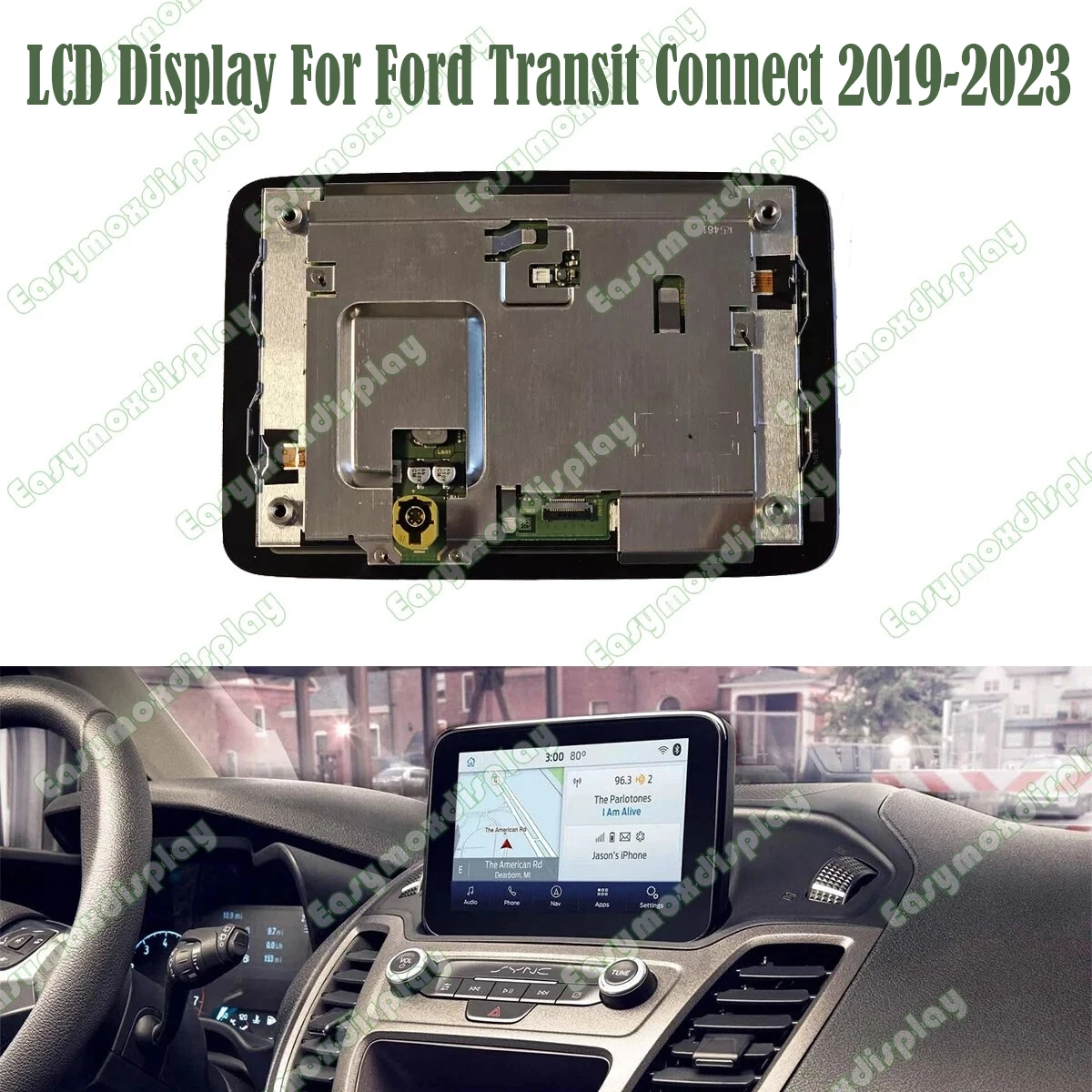 For Ford Transit Connect 2019-2023 6.5 inch Car LCD Display Touch Screen GPS Navigation  Replacement  Parts