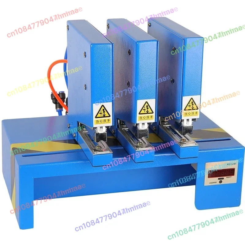 Pneumatic Automatic Staple, Multi-Function Heavy Duty Binding Machine with Sensor for Thick Paper Stack