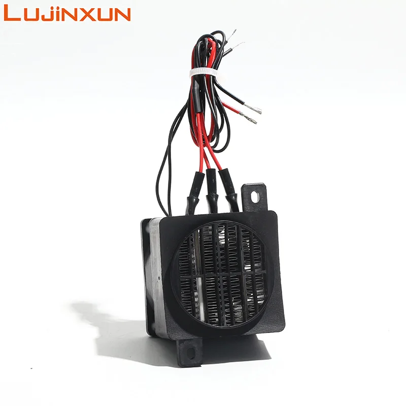 LUJINXUN 60x60mm Constant Temperature PTC Ceramic Heating Element with Fan Low Voltage 12V24V Air Electric Heater for Incubation