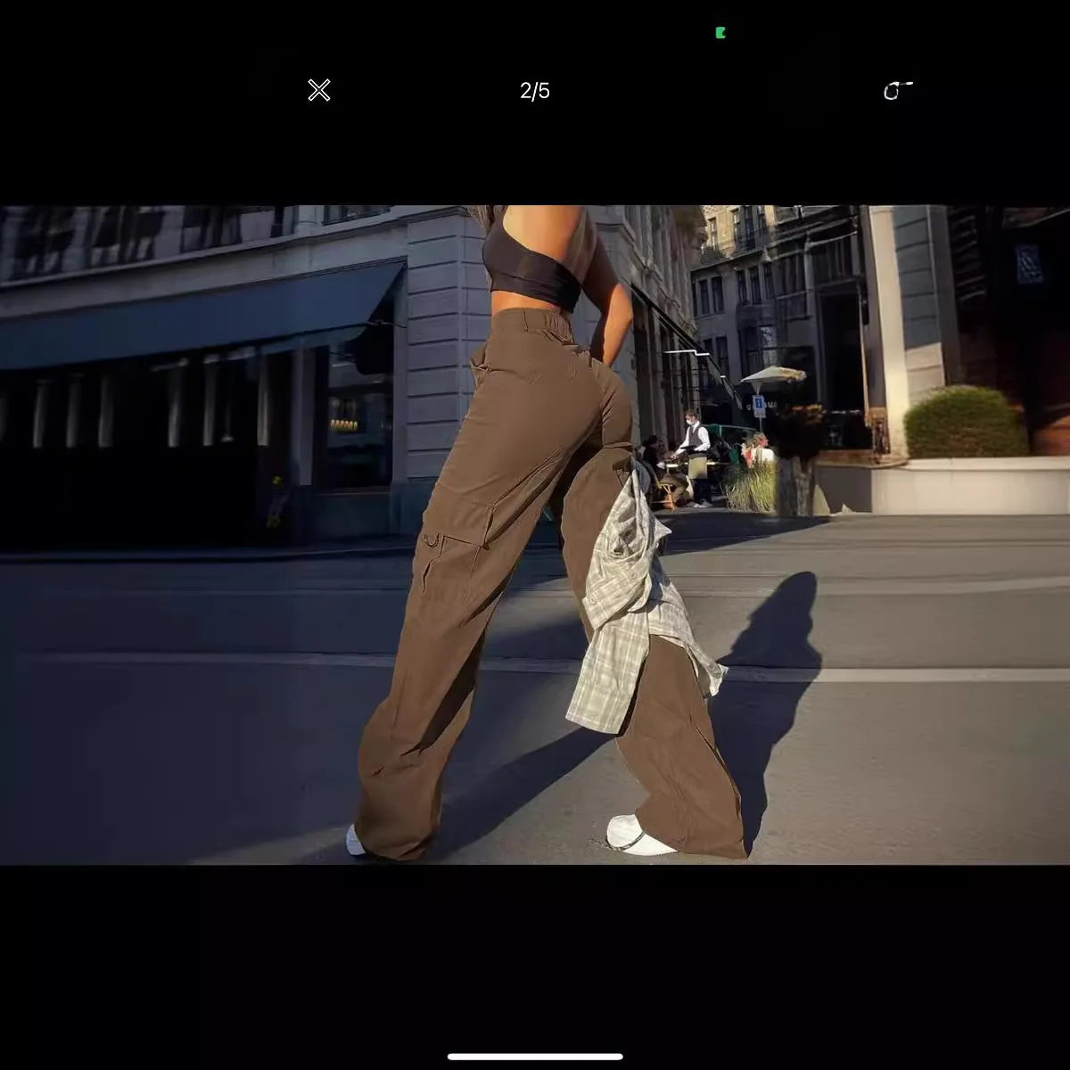 بنطلون نسائي مستقيم للعمل، فضفاض ومريح، مصنوع من ألياف البوليستر، موضة ربيع 2024 مع جيوب #2