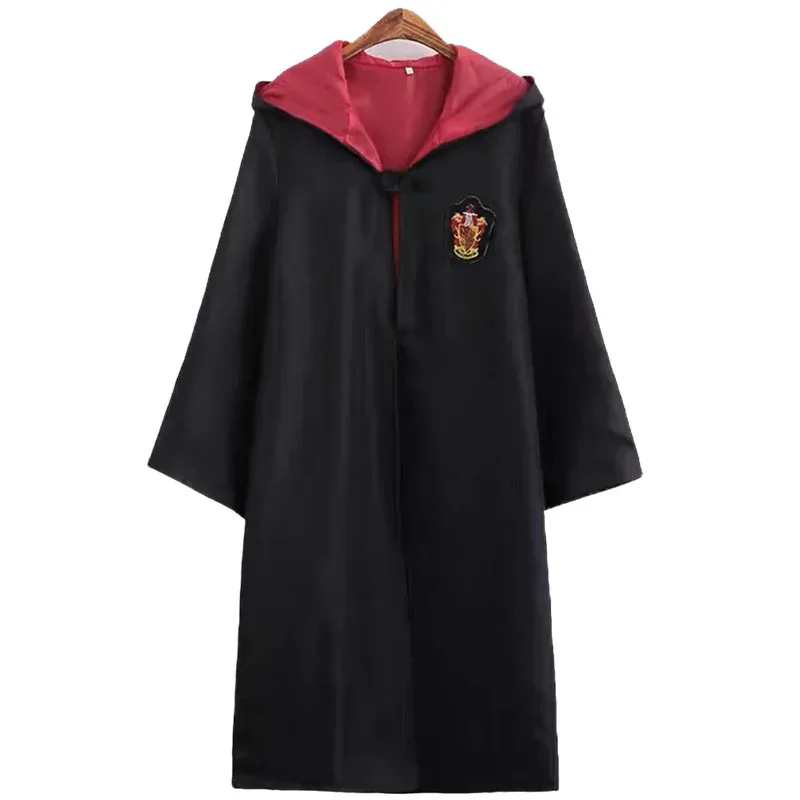 2025 신상 망토 키즈 코스프레 헤르미온느 그리핀도르 마법 로브 넥타이 지팡이 할로윈 의상 (성인용) ❤ ❤   $zz