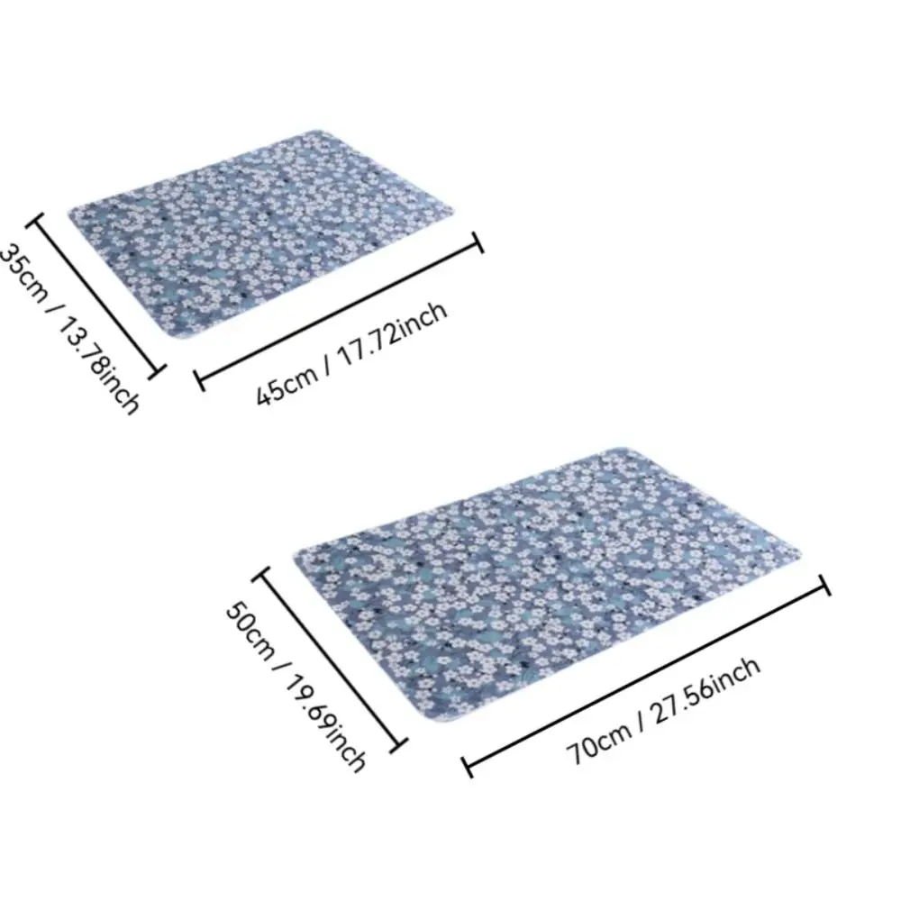 Soft Waterproof Baby Urine Mat Breathable Washable Bedding Urine Pads Flower Pattern Menstruation Pad Toddlers