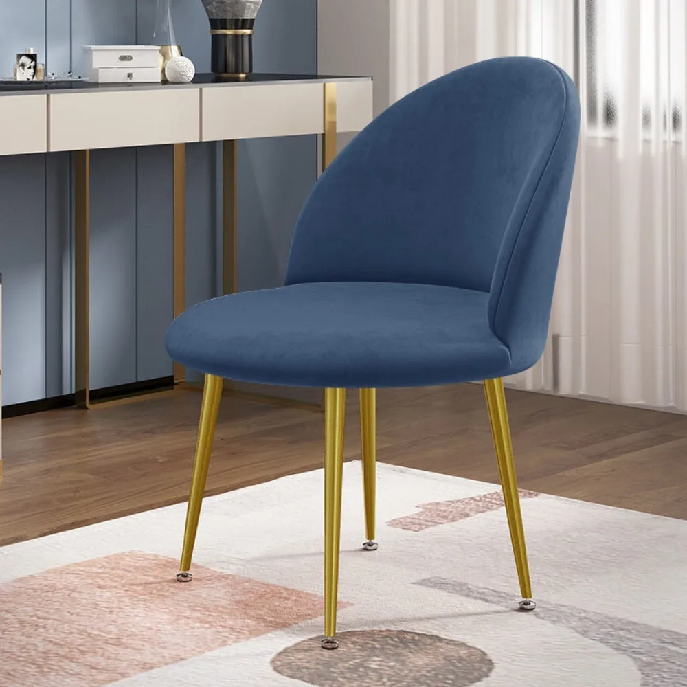 Super Soft Velvet Duckbill Chair Cover Thickened Dustproof Curved Back Dining Chair Covers Solid Color Detachable
