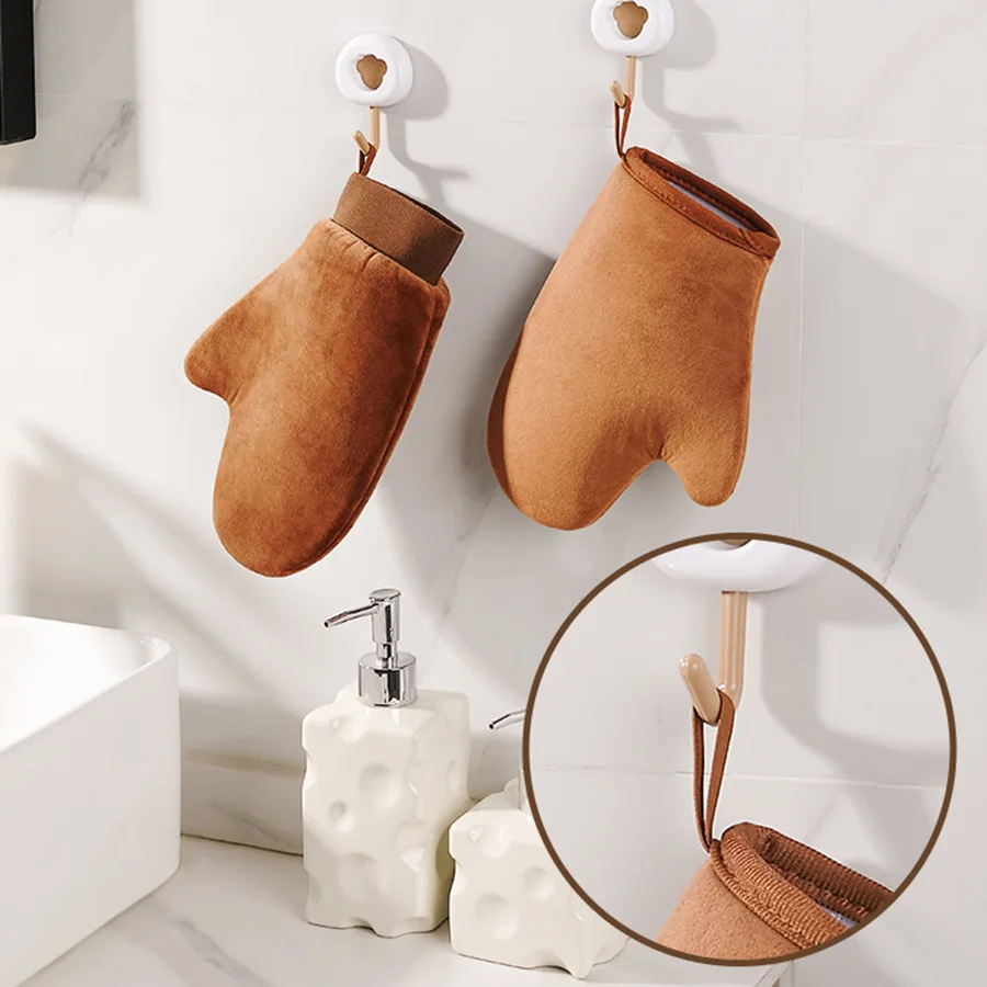 2 Stück Körpercreme-Handschuhe, schnelle Bräunungshandschuhe, SPA-Massage-Körper-Lotionshandschuhe mit ätherischen Ölen, Badetuch, Werkzeuge zum Auftragen