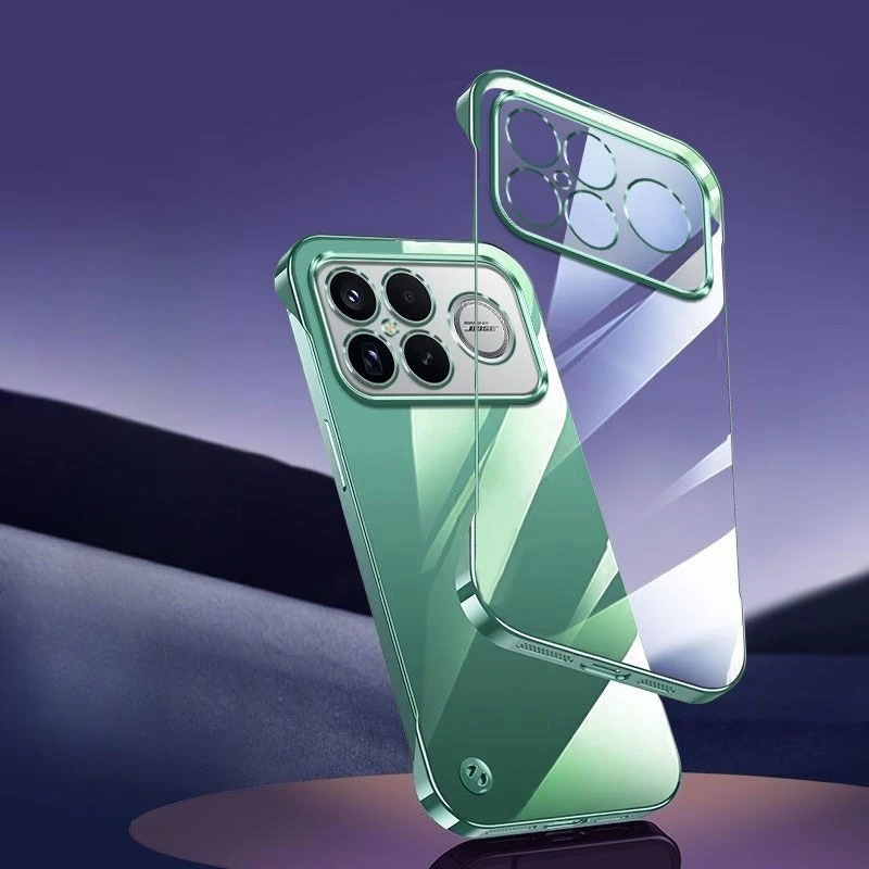 Electroplating Frameless Slim Hard PC Case For Redmi K90 Pro Max Coque Phone Cases For RedmiK90ProMax Back Cover Shell