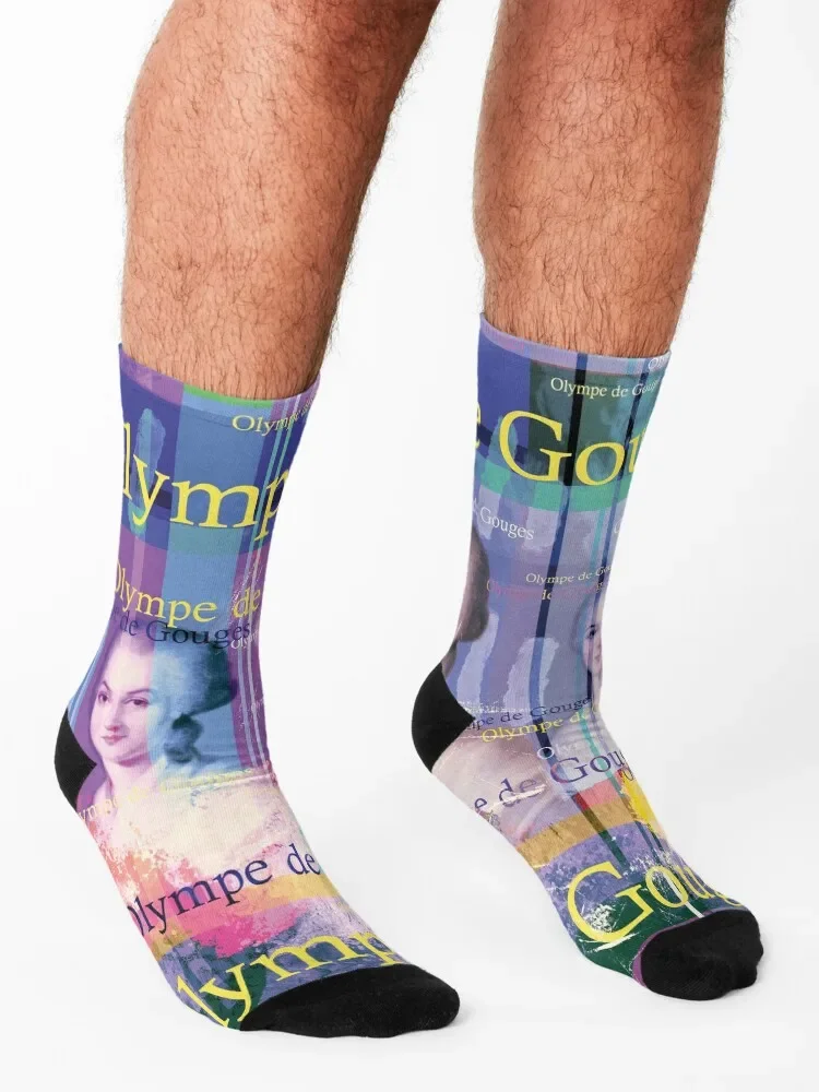جوارب أوليمبي دي جوجز بورتريه للرجال والأطفال جوارب رياضية على الأرض جوارب رجالية فاخرة للنساء