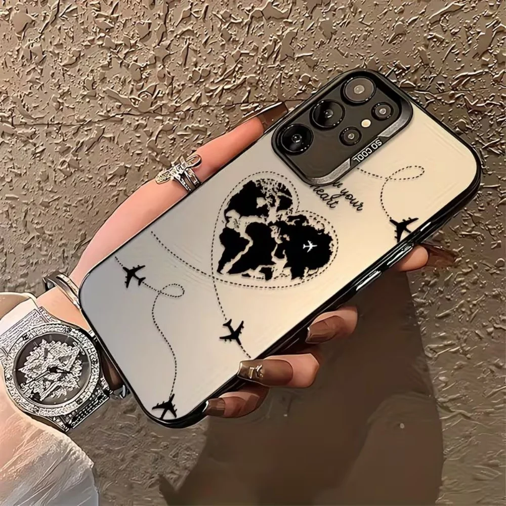 Aircraft Flight Trajectory Phone Case For Samsung Galaxy A73 A72 A71 A56 A55 A54 A53 A51 A36 A35 A34 A52 A50 A30 S 4G 5G Cover view 6