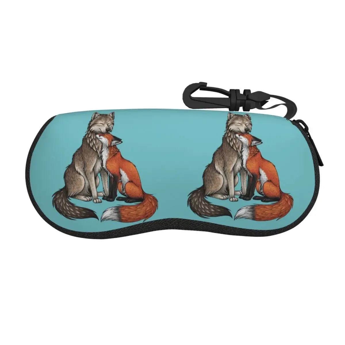 Wolf And Fox Shell Glasses Case Protector Sunglasses Box Women Men Soft Eyeglasses Bag Pouch