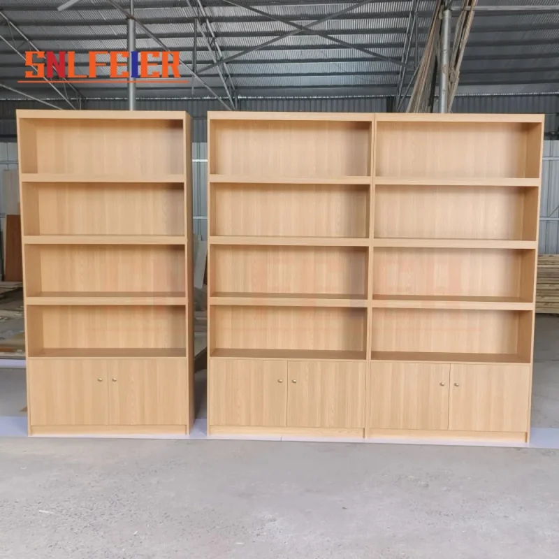 custom.Custom Solid Wood Modern Multi-Tier Display Rack & Shelving System Supermarket Mall Hotel & Retail Stores