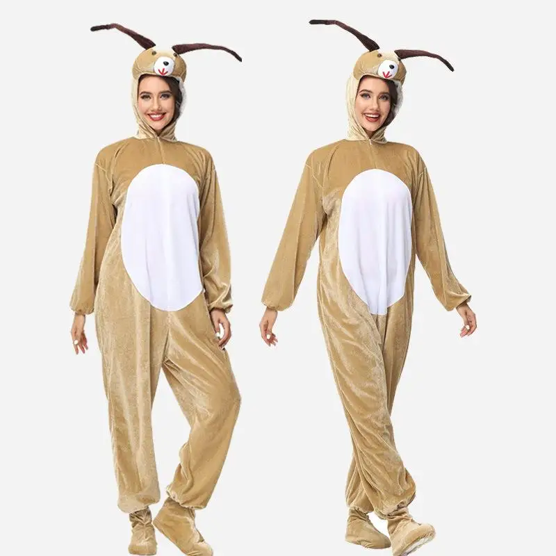 

Halloween Cosplay Goat Animal Suit Film Real Human Being One-Piece Costume Cute Animal Dress-Up Clothing Women's Fashion