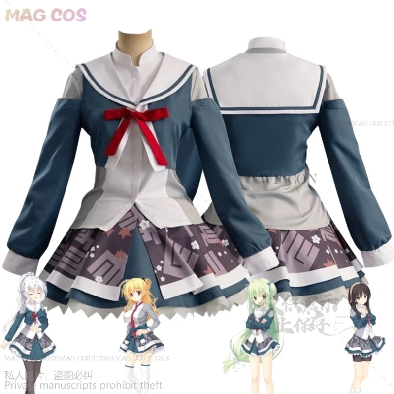 Game Senren*Banka Murasame Hitachi Mako Lena Liechtenauer Tomotake Yoshino Cosplay Costume JK School Uniform Woman Kawaii Suit