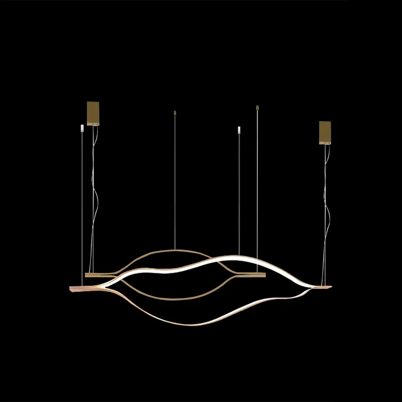 Italy Modern Luxury Aluminum 1104 Chandelier Elegant Functional Home-applicant LED Dimmable Lighting For Dining Room Living Room