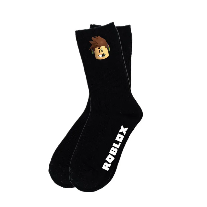 

Hot Game ROBLOXS Breathable Cartoon Print Stockings Winter Sports Cotton Stockings Leisure Knitted Fashion Birthday Gift