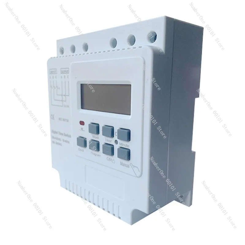 Three-Phase Three-Wire 380V Time Control Switch, High-Power Timing Switch for Industrial and Household Use, English Version with