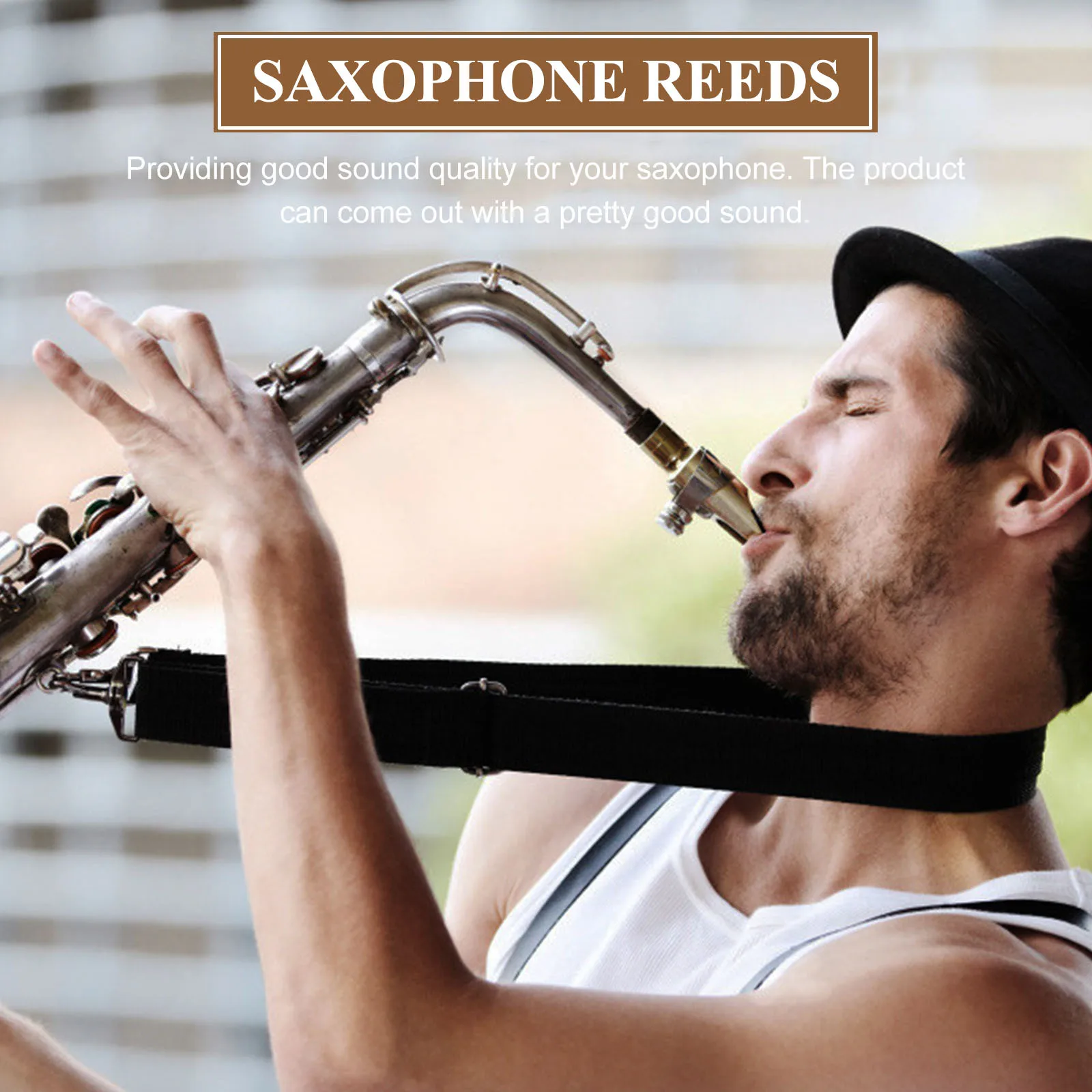 

3Pcs Traditional Saxophone Reeds Resin Material Reed for Tenor Sax Reeds Alto Reliable Sound Output Efficient Replacement Part