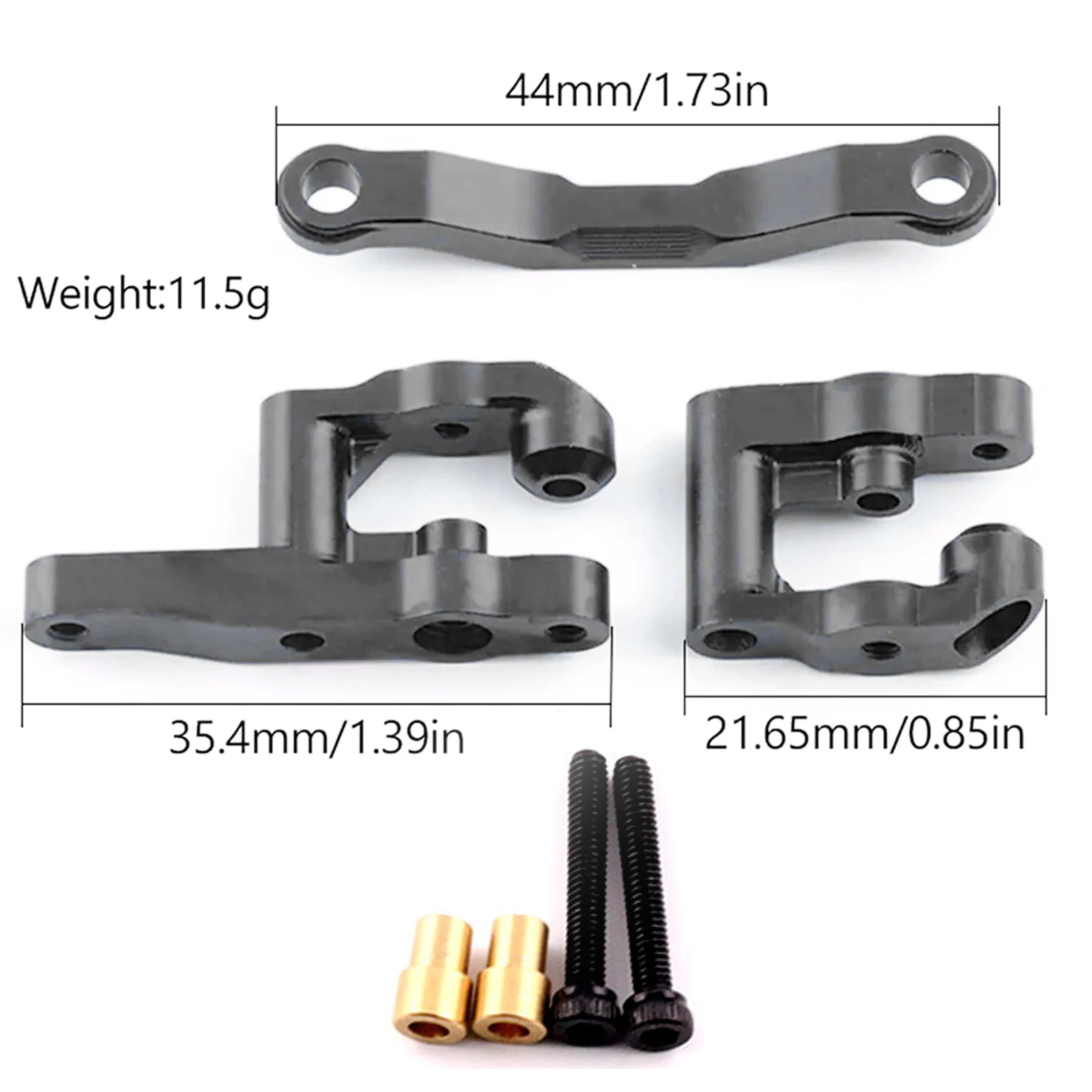 Fraizoe RC Steering Set 7075 Aluminum Alloy Anodized Replace for ARRMA - ARA340202 Compatible with ARRMA 1/14 Typhon, 1/16 Mojav