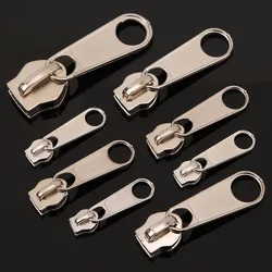 2Pcs Universal Instant Fix Metal Zipper Repair Kit Replacement Zip Slider Teeth Rescue Zippers Head Sewing Clothes #3 #5 #8 #10