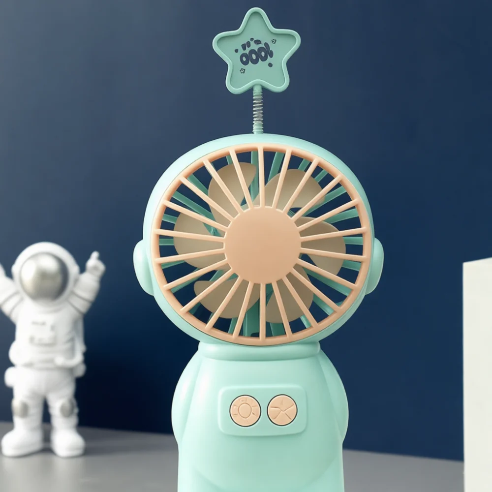 Handheld Mini Fan Astronaut Shape USB Desktop Cooler Rechargeable Portable Summer Air Fan Best Gift For Friends