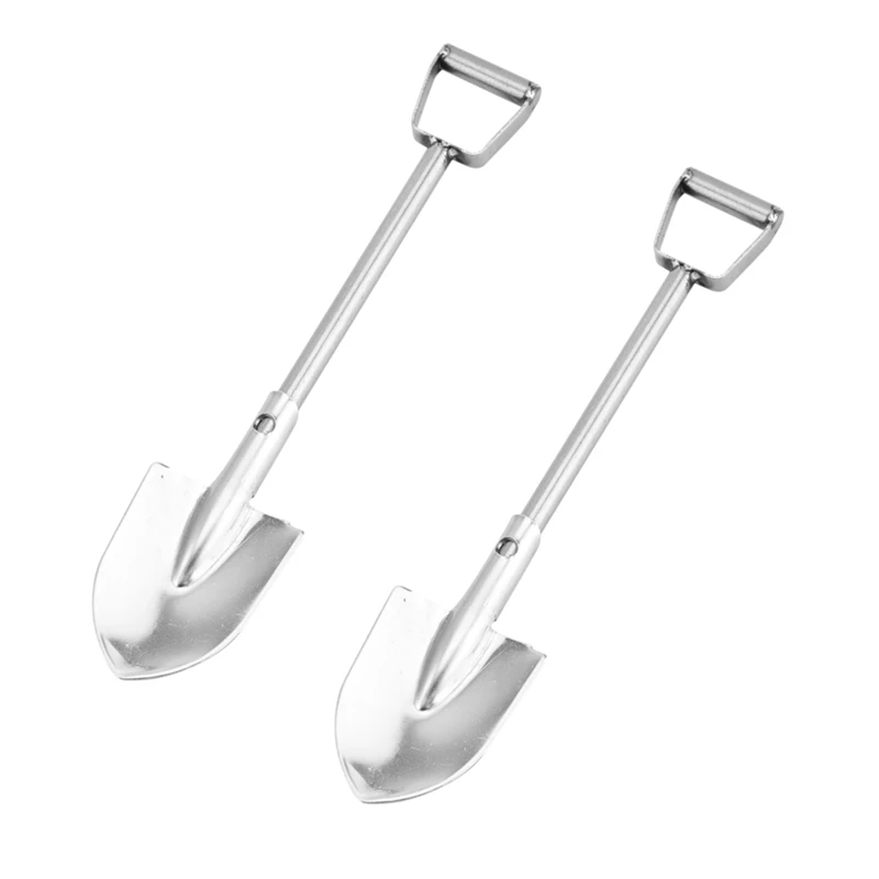 

2Pcs 80X18mm Stainless Steel Shovel For Traxxas TRX4M Axial SCX24 1/18 1/24 RC Crawler Car Upgrade Decoration Parts Kit