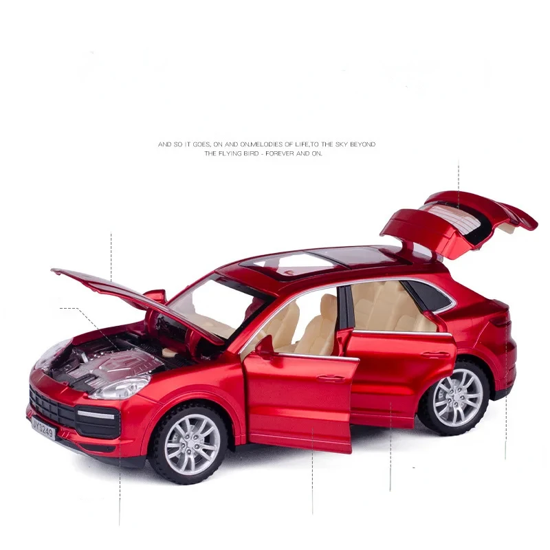 1:32 Porsche Cayenne Turbo car die-casting model simulation decoration series gifts, children\'s rebound toys A768