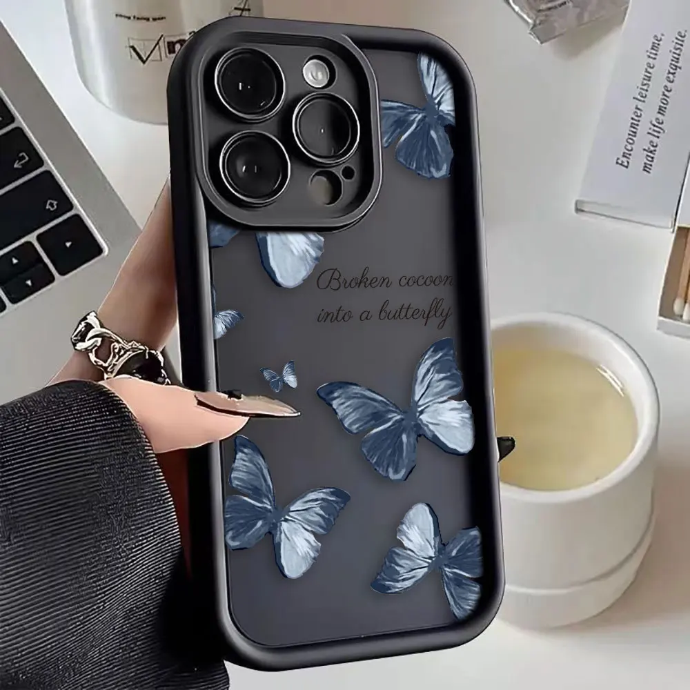 Aurora Pretty  Butterfly Phone Case For Honor 8X 9X X9 20 50 90 Y7A Y9 MAGIC 5 NOVA 9 Y70 Y7OS 9 SE PRO Case Funda Coque Shell