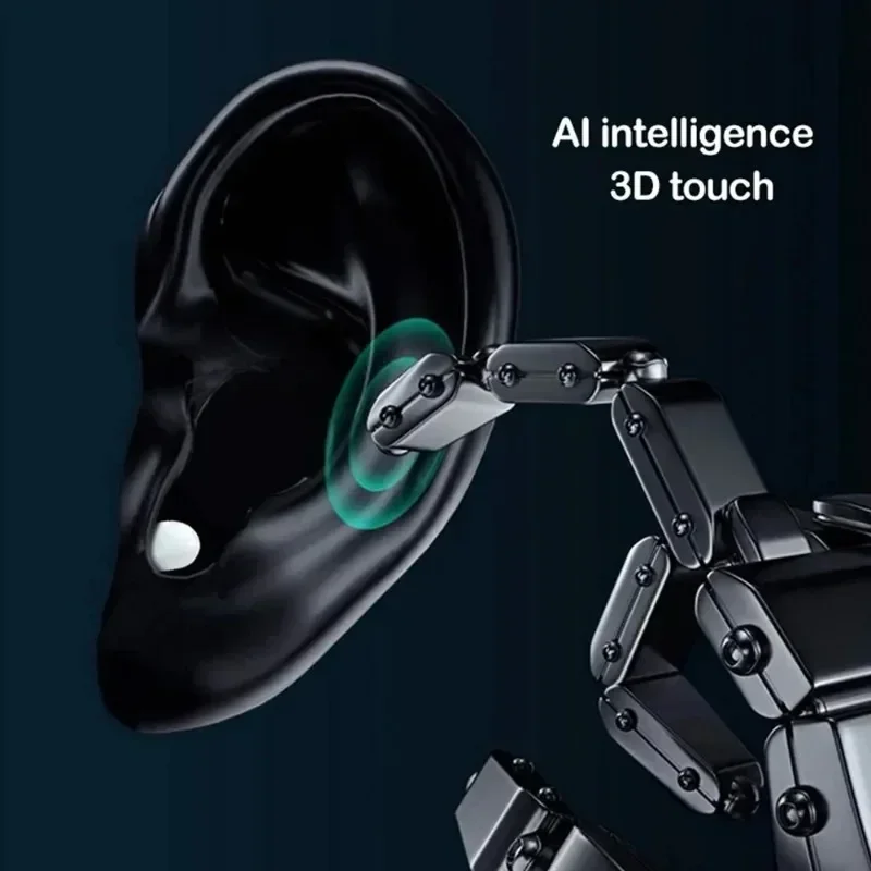 Écouteurs invisibles Mini écouteurs Bluetooth TWS sans fil avec Microphone appel HD écouteurs semi-intra-auriculaires réduction du bruit