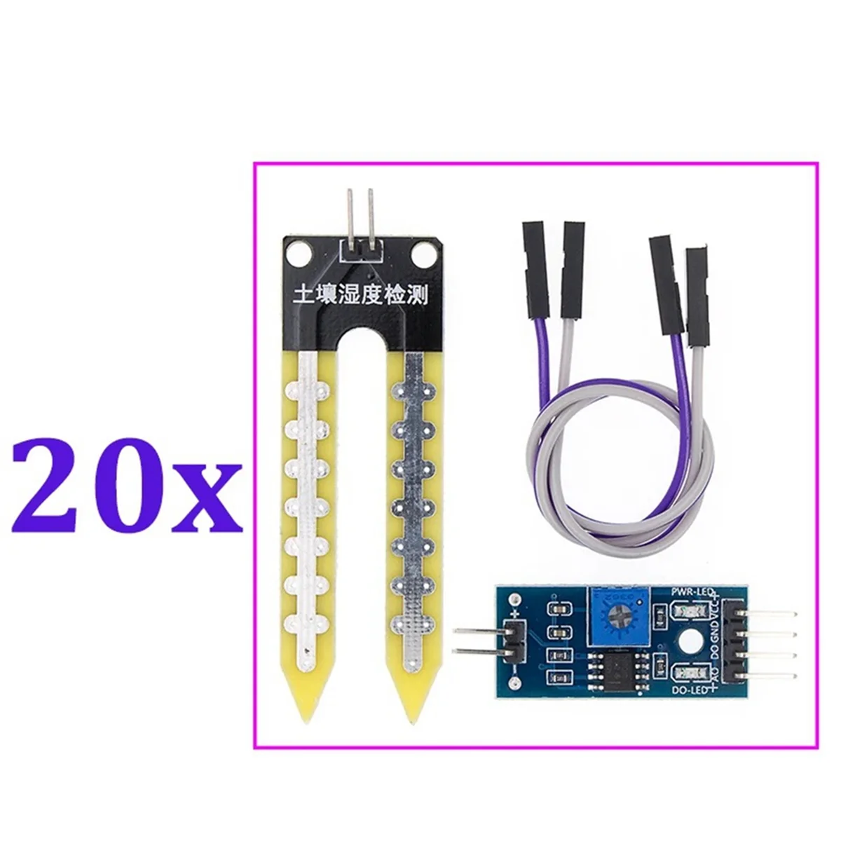 Soil Moisture Meter Detection Module Robot for SUNLEPHANT Smart Cart Multifunction Soil Moisture Sensor