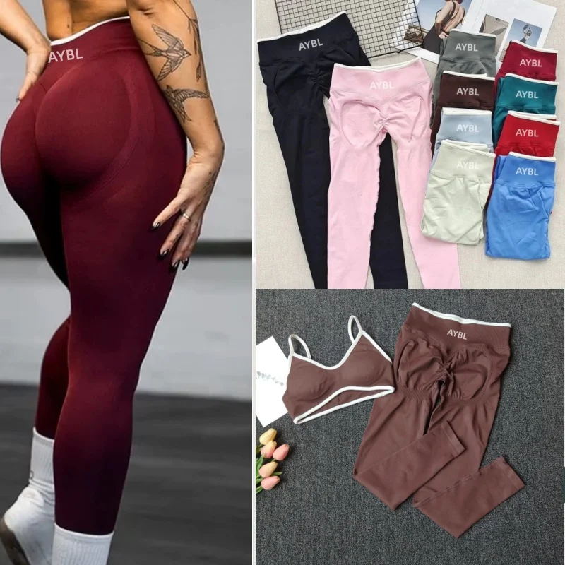 Ensemble De Sport Femme Legging Vêtements D'Entraînement Ensemble De Soutien-gorge Sans Couture Scrunch Legging