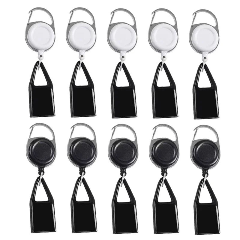 

10Pcs Silicone Lighter Holder Sleeve Clip Lighter Protective Cover Smoking Accessories with Retractable Keychain