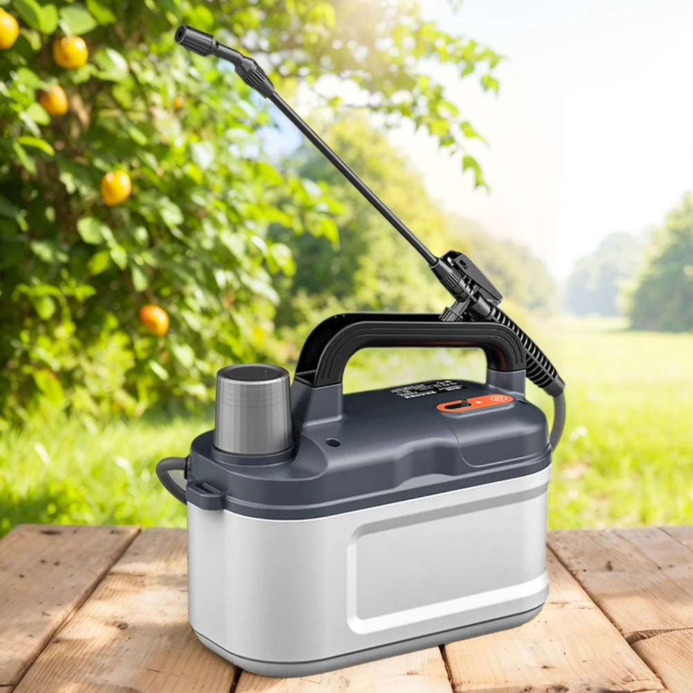 Pulverizador Elétrico com Bateria Recarregável Pulverizador Alimentado para Gramado Limpeza de Jardim Bateria Embutida 4l 2000mah