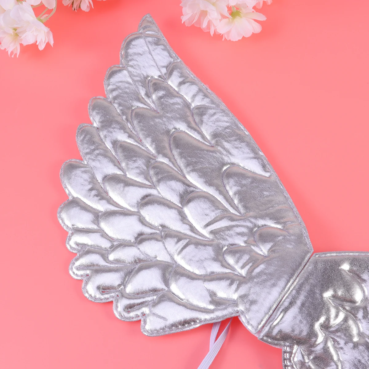 1 szt. Srebrne Skrzydła Anioła Wygodne w Noszeniu Długotrwałe Piękny Gradientowy Design Kostium na Występy dla Dzieci na Imprezy dla Dziewcząt i Chłopców