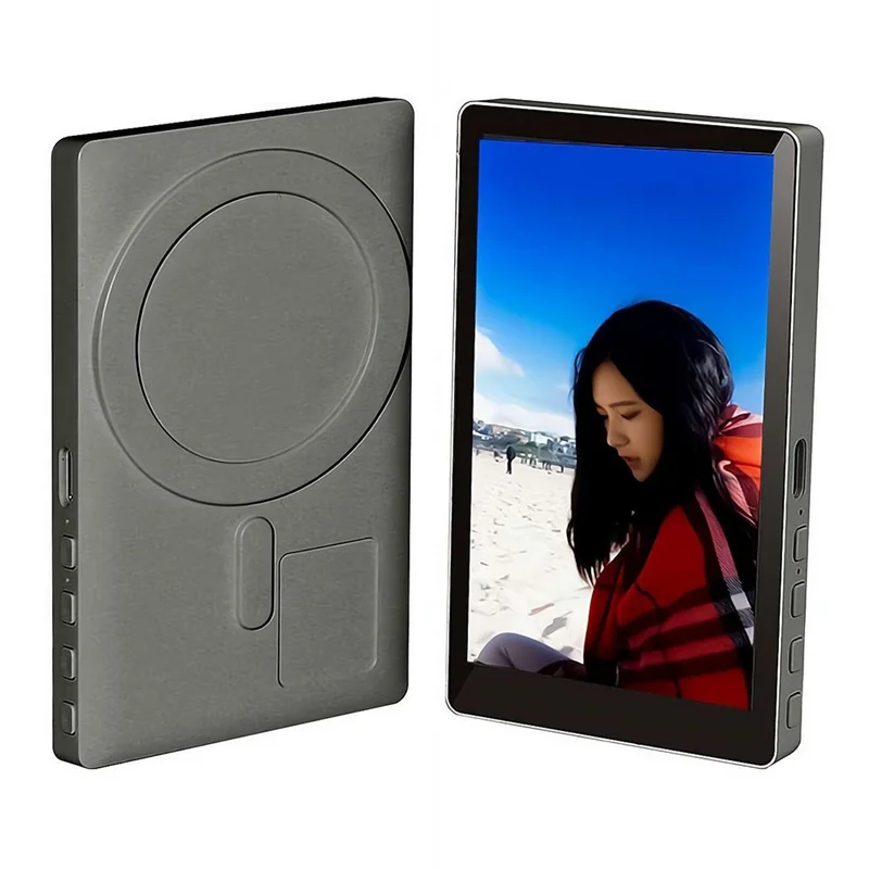 Elegante-vlog streaming ao vivo gravação de vídeo monitor sem fio com montagem magnética para smartphone para iphone android compatível devic