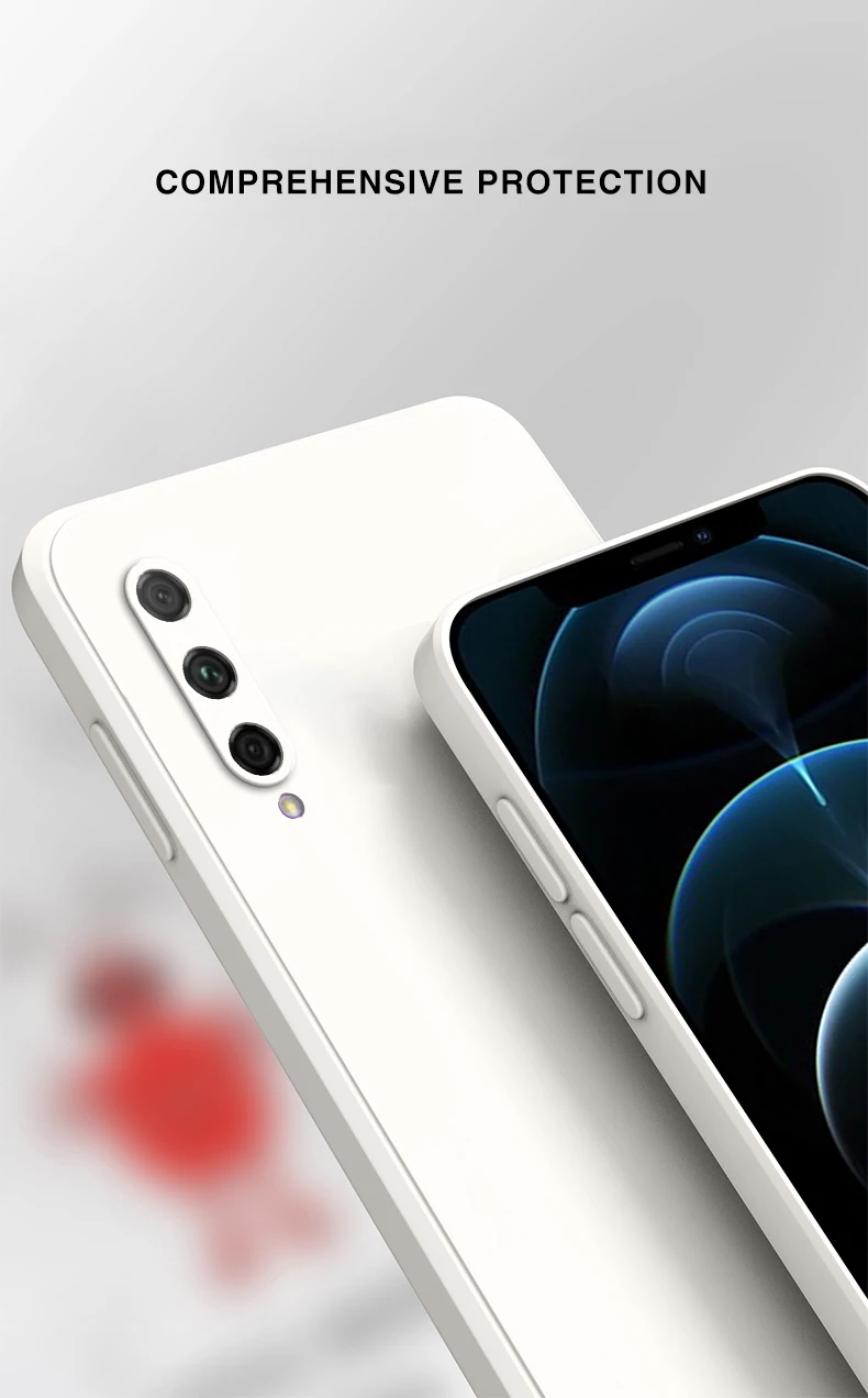 Original Square Liquid Phone Case for Huawei Y6 Y7 Y7a Y8p Y9 Y9s Pro Prime 2019 Soft Silicone 360 Protective Shockproof Covers
