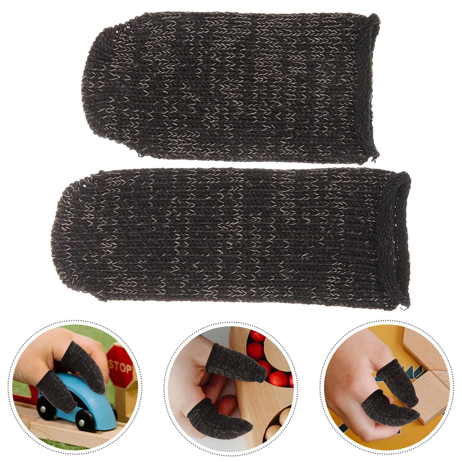 6 Pcs Anti-cut Finger Cots Protectors Covers Anti-wear Working Portable Sleeves Protective Reusable Protection Multifunction