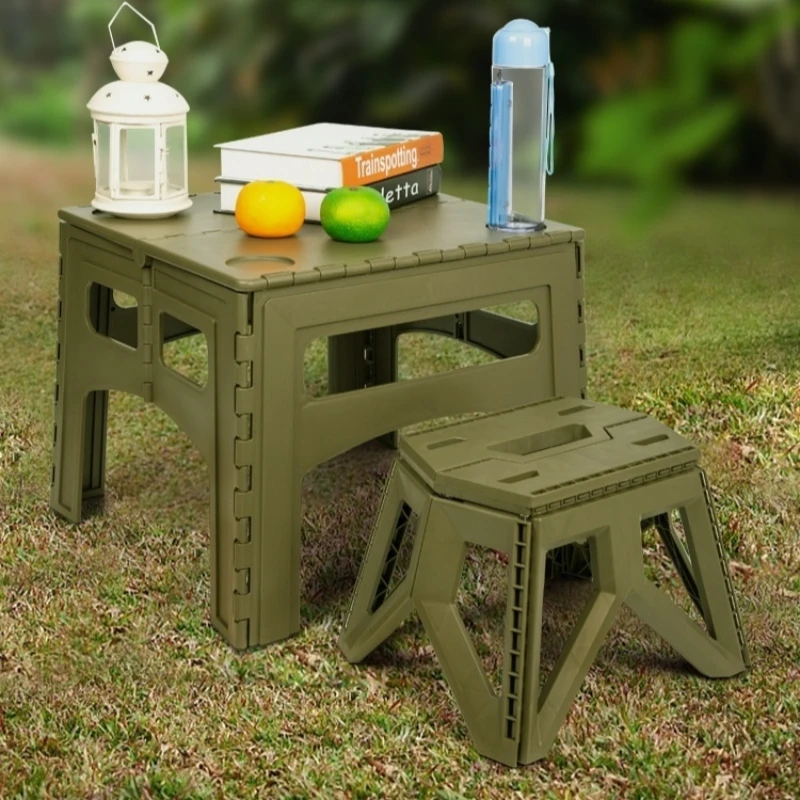 Outdoor Folding Table Portable Plastic Camping Table Picnic Supplies Tent Dinner Desk Lightweight Japanese Table New