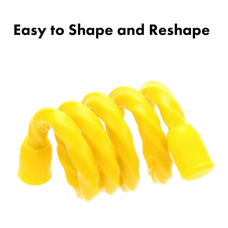 10PC 18Inch Silicone Cable Ties-Reusable Twist Ties Bendable Cable Ties for Bundling Holding,Cord Tie for Indoor Outdoor-A21I