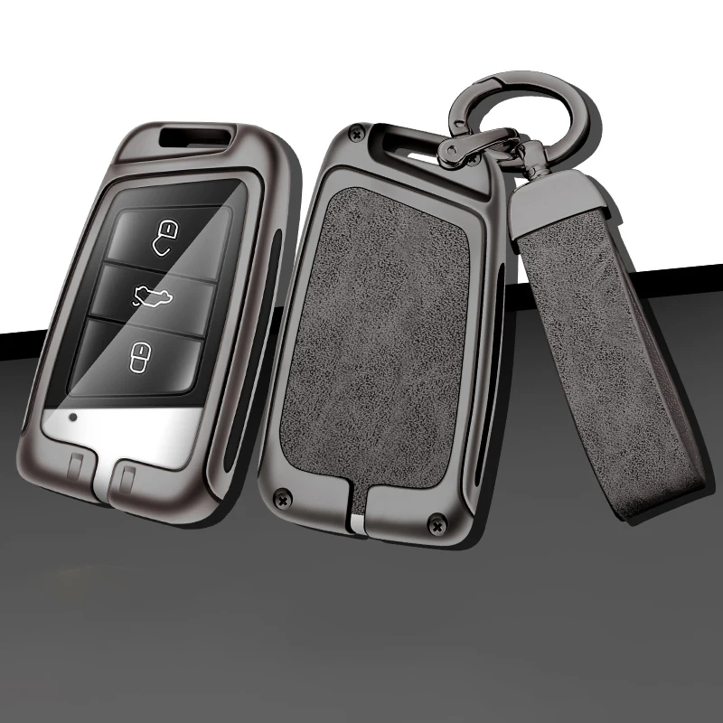 Alloy Car Key Case Cover Shell for VW Volkswagen Magotan Magotan GTE Passat B6 B7 B8 CC Arteon for Skoda Fabia Superb A7 Kodiaq