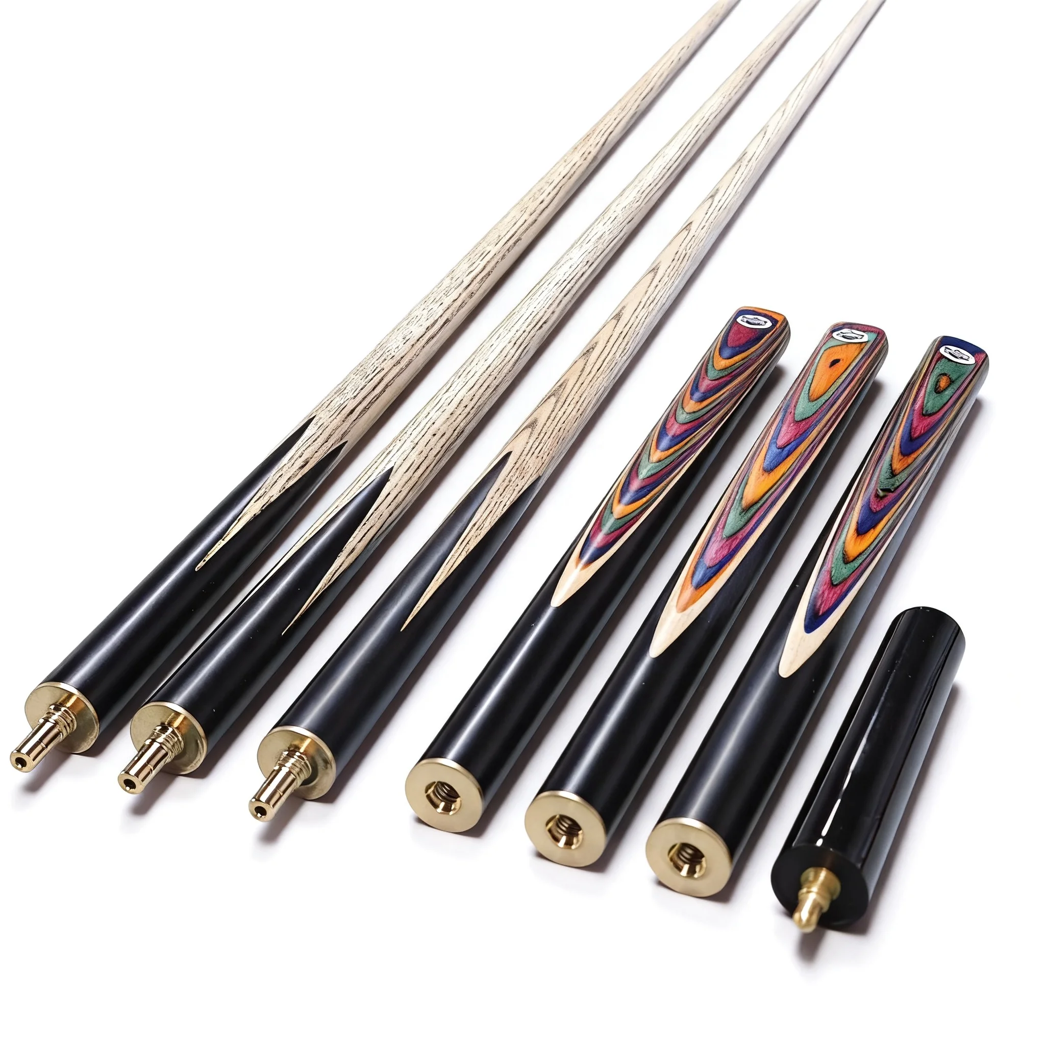 All Match New Launch Hot Selling 3/4 Piece Billiard Cue 147cm 9.5mm Tip Easy Maintain XIKUNO Direct for Commercial Venue
