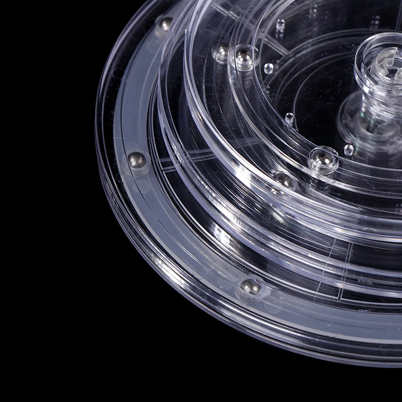 حامل عرض القرص الدوار ذو قاعدة مستديرة شفافة ، أداة لوحات دوارة ديكور سوزان كسول