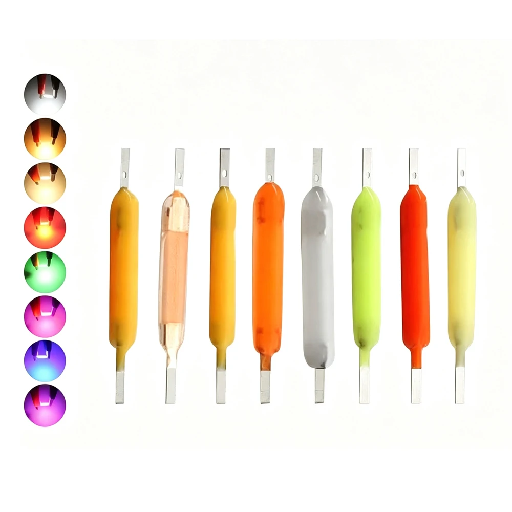 LED Filament DC3V 18.5mm 26mm 38mm 54mm 68mm  DIY Bulb Lamp Beads Ceramic Hard Filament Diode Decor Accessories Lighting