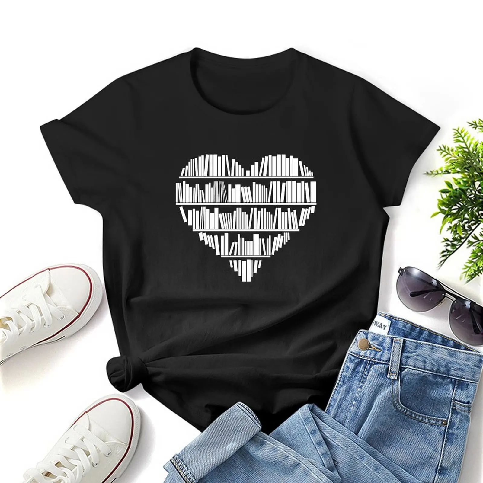 Boek Liefhebber T-Shirt Graphics Sportfans Shirts Grafische T-Shirts Tops Vrouwen