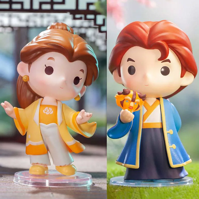 

Disney Beauty and the Beast Princess Belle Prince Adam Action Figures Toys Disney Han Costume Figures Gifts