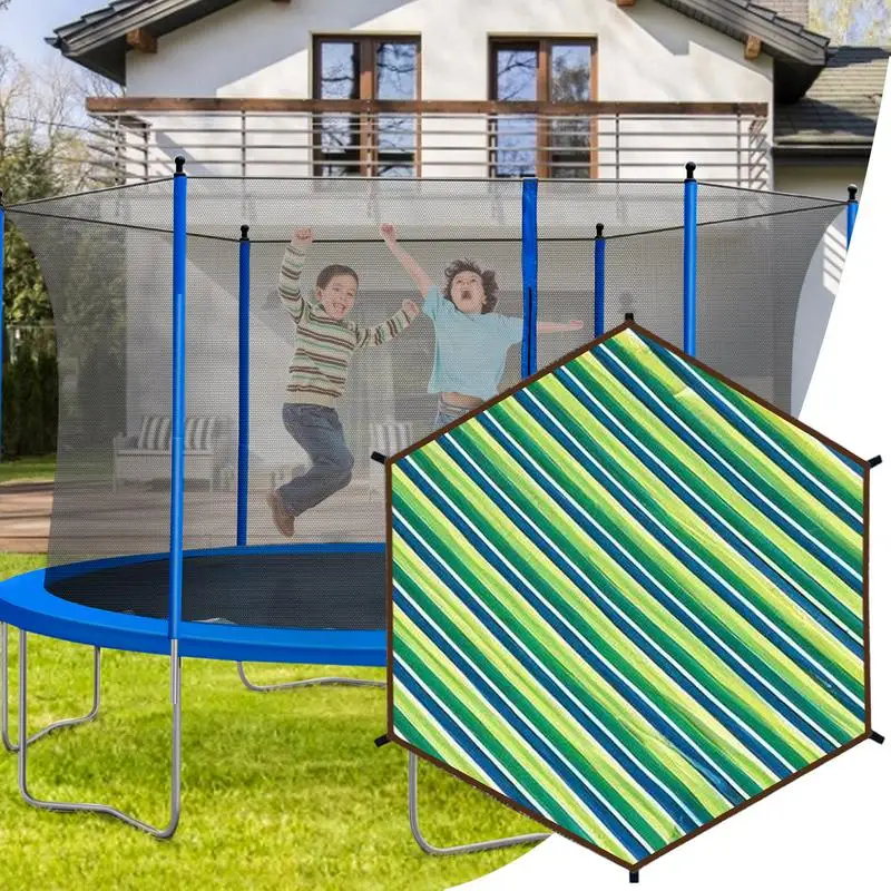 

Trampoline Spring Cover UV Protection Waterproof Trampoline Shade Tear-Resistant Anti-Slip Group Entertainment for Outdoor