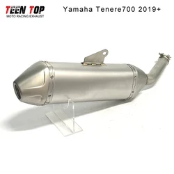 Stainless Steel Motorcycle Slip-on Exhaust For Yamaha Tenere 700 Tenere700 Exhaust Muffler 43mm 2019+ T700 Escape Moto Tailpipe