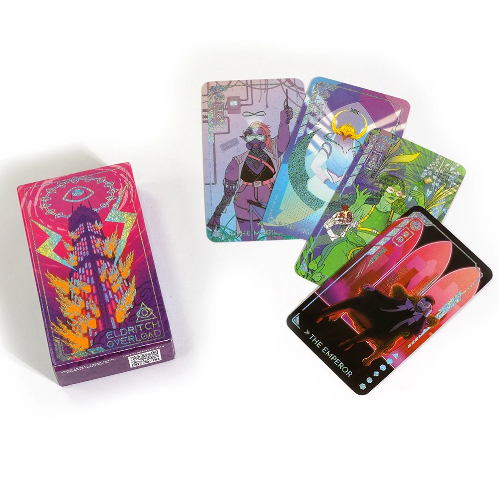 New Eldritch Overload Fantasy Cyberpunk Tarot Deck